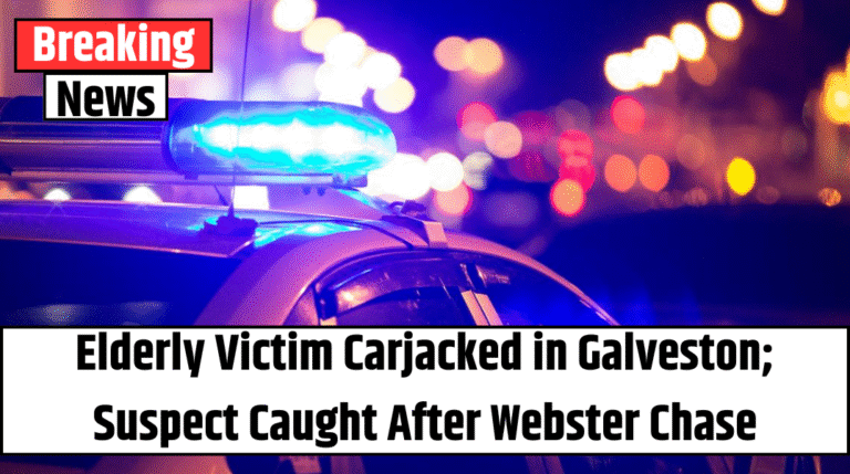Elderly Victim Carjacked in Galveston; Suspect Caught After Webster Chase