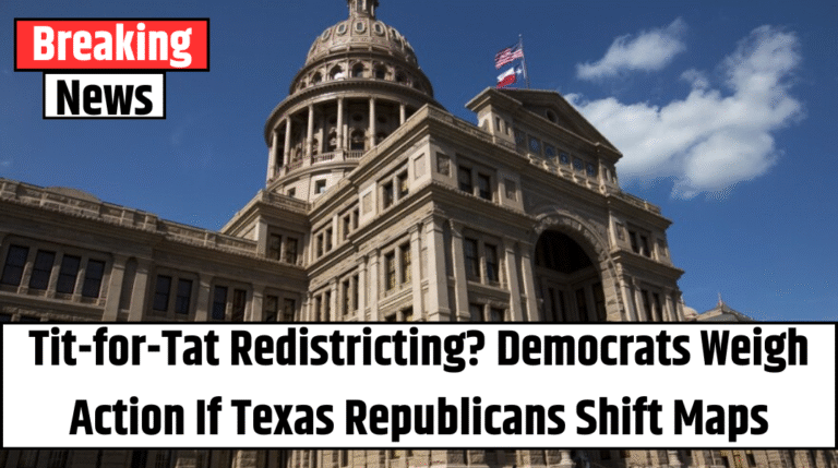 Tit-for-Tat Redistricting? Democrats Weigh Action If Texas Republicans Shift Maps
